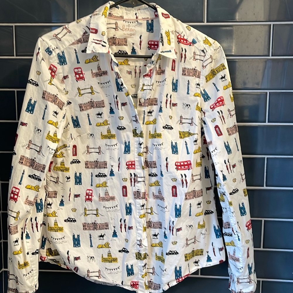 Boden London print woven